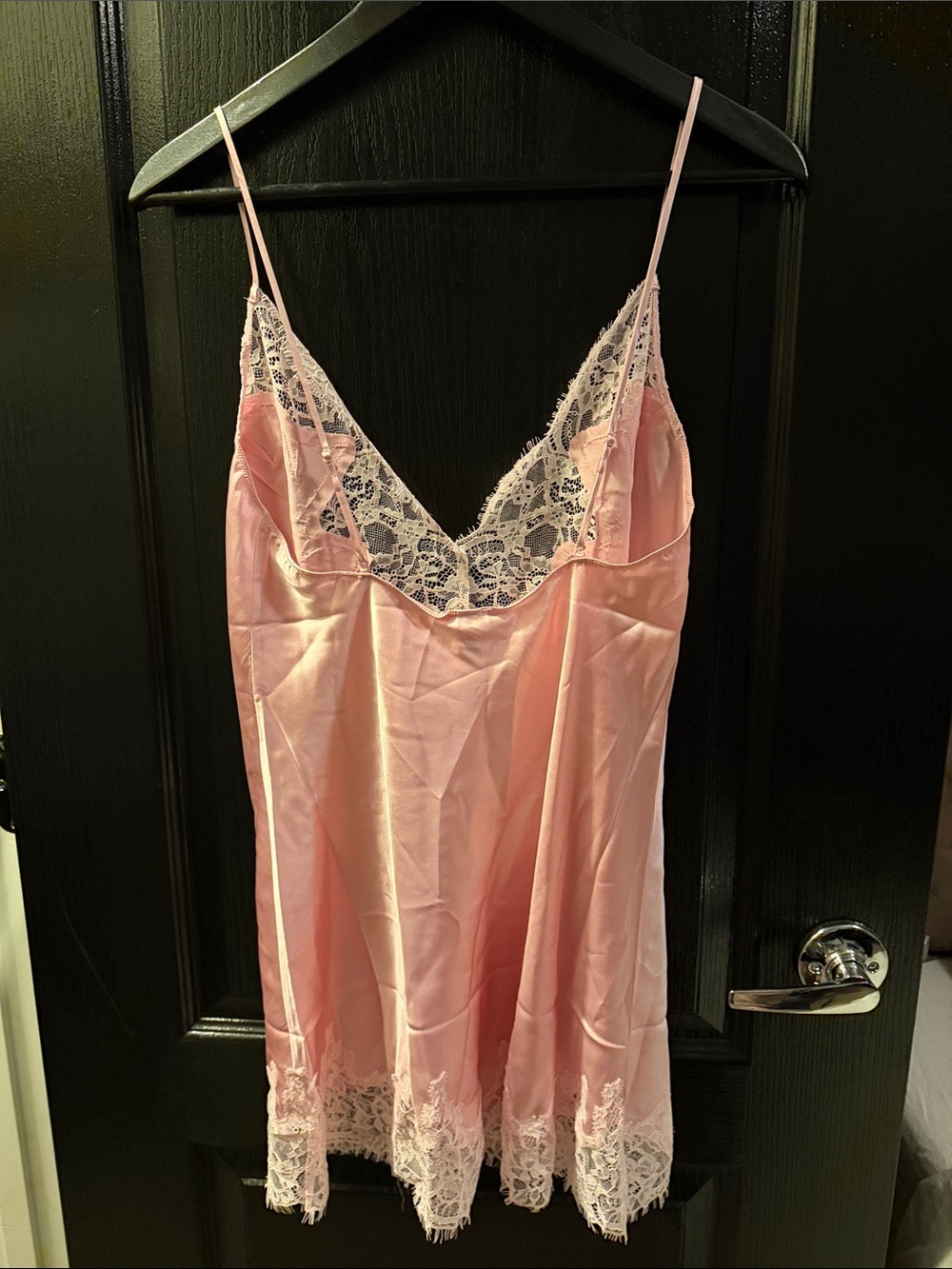 SKIMS Silk Lace Mini Slip Dress - Peony - Picture 6 of 7
